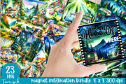 watercolor camping bundle, a Templates & Theme by TanuschArts (Thumbnail 7 of 10)