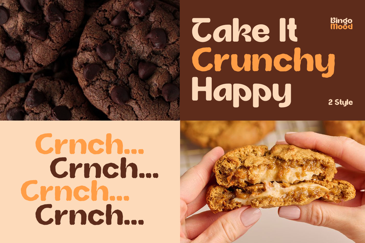 Bingo Mood - Food Fun Font, a Sans Serif Font by Pandeka Studio (Photo 5 of 10)