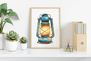 Watercolor Home Decor Clipart Bundle, an Illustration by Canvas Craft (Thumbnail 6 of 7)