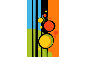 Colorful abstract circle design, an Illustration by Beautiful things