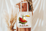 Whimsical Summer seagull Clipart, an Illustration by Designworld (Thumbnail 8 of 8)