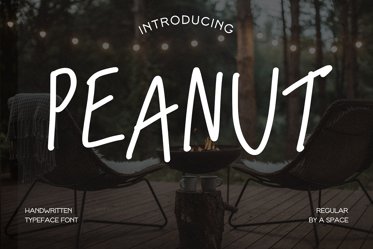 Peanut - Handwritten Font, a Handwritten Font by aeys_land (Photo 1 of 5)