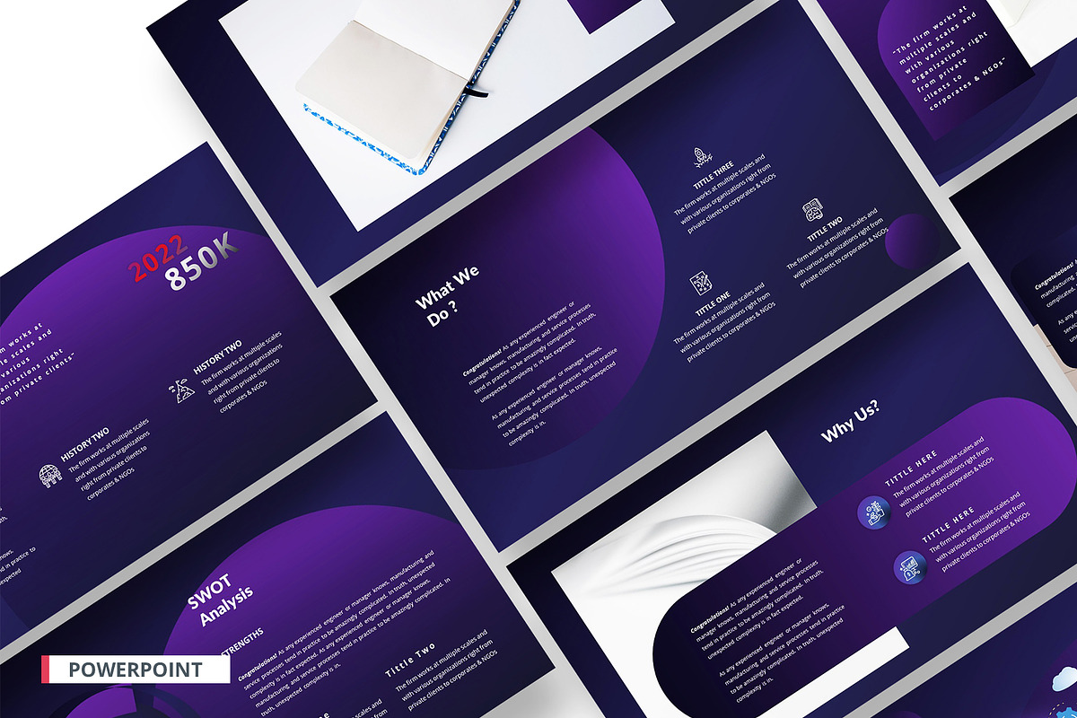 Corporate Pitch Deck Powerpoint, a Presentation Template by temphall (Photo 1 of 8)