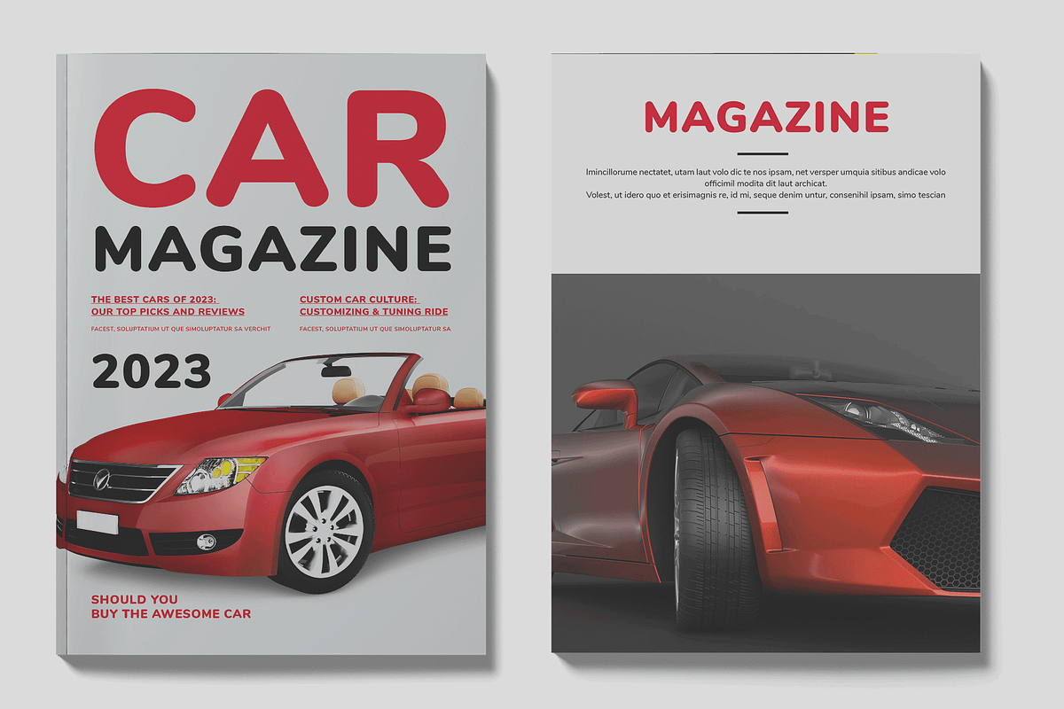 Car Magazine Template