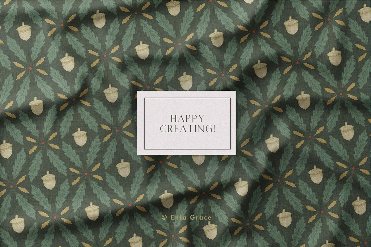 Hand-drawn fall botanical patterns, a Pattern Graphic by Enia Grace (Photo 12 of 12)