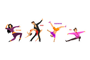 Dancing People Character Performing, a Person Illustration by TopVectors