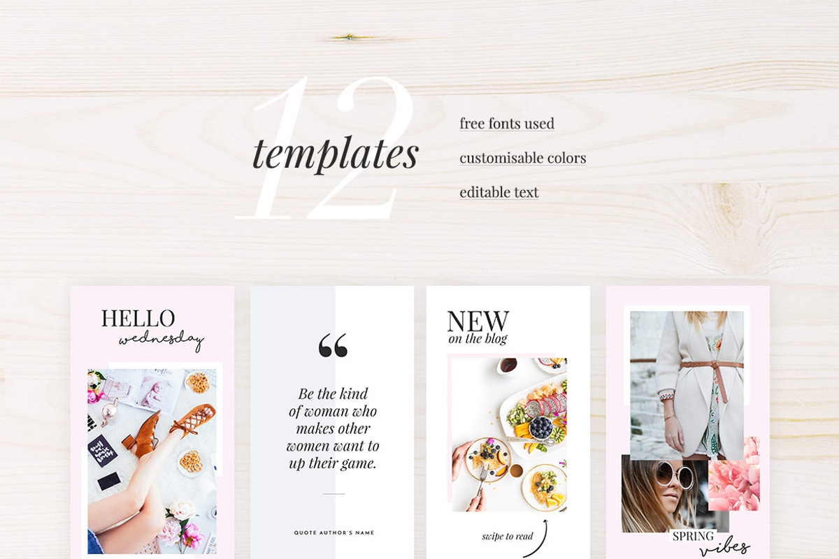 Instagram Stories Photoshop Pack, a Social Media Template by AdoredDesigns.com (Photo 4 of 4)