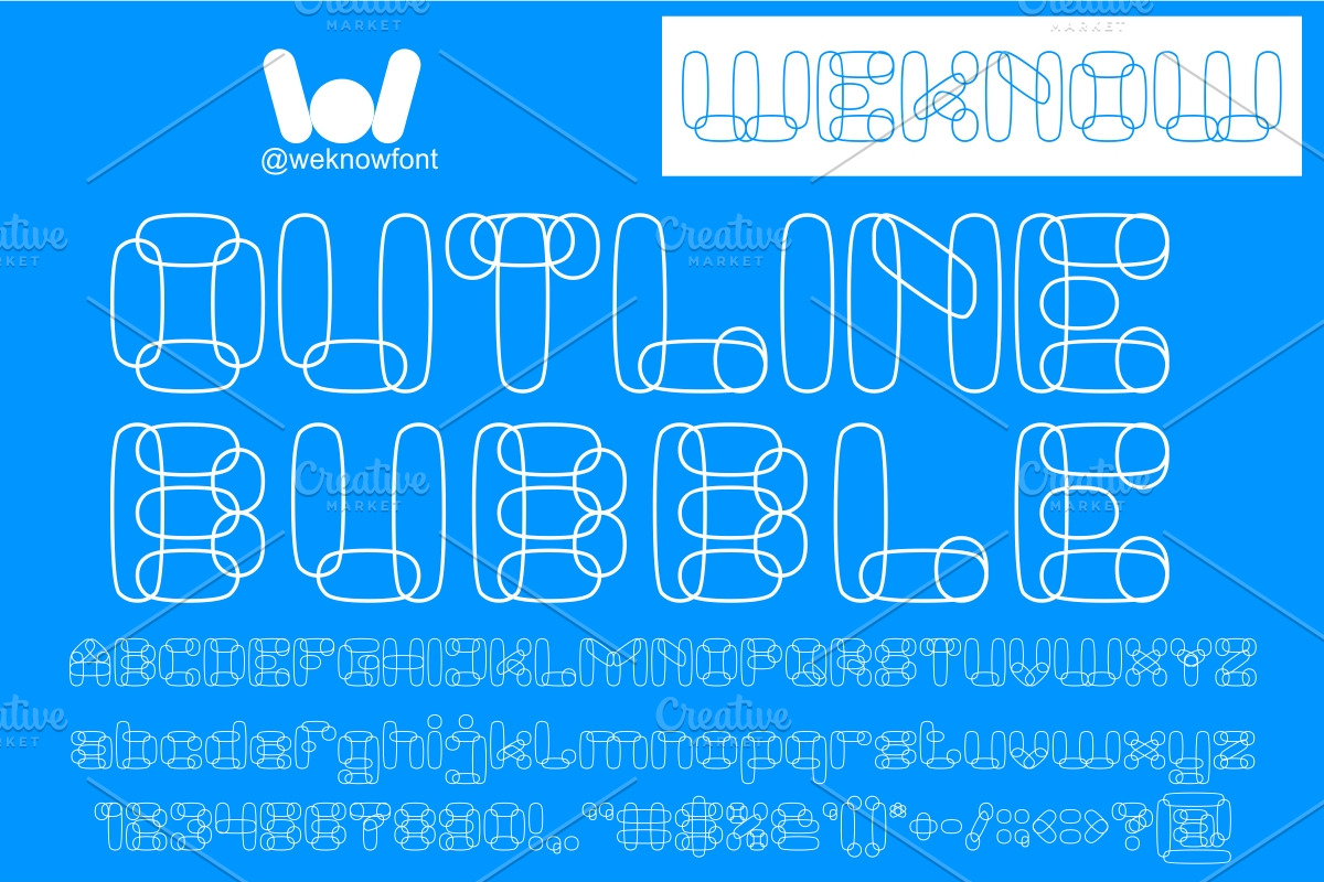 Perfect Cloud font, a Font by weknow (Photo 2 of 8)