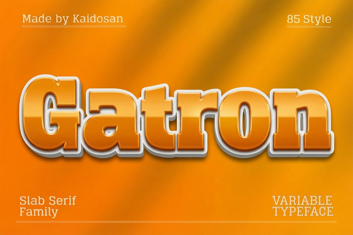 Gatron, a Slab Serif Font by Compaq_Creative (Photo 1 of 7)