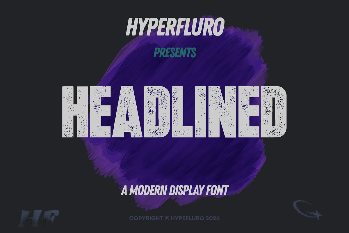 HEADLINED 2 WOODTYPE FONTS, a Sans Serif Font by HyperFluro (Photo 1 of 11)