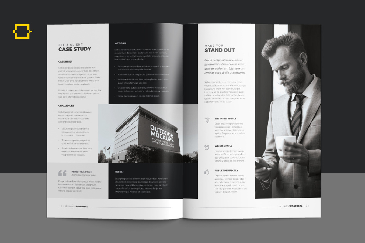 Business Proposal, a Brochure Template by DesignJanala (Photo 6 of 10)