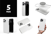 Phone 13 Pro Snap case Mock-up, an iPhone Mockup by Colatudo Store (Thumbnail 2 of 8)