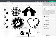 Dog Paw Print Vector SVG Bundle, an Animal Illustration by Orange Brush Studio (Thumbnail 2 of 6)