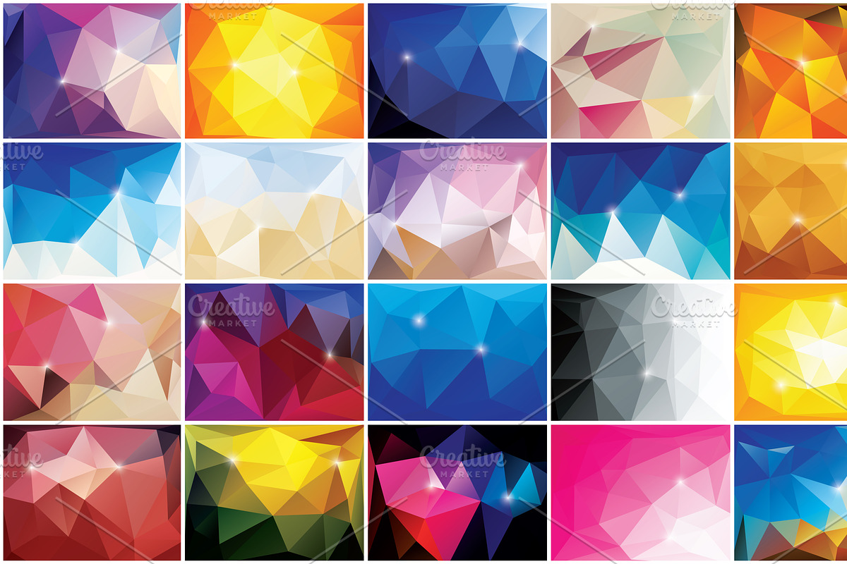 60 Abstract Geometric Backgrounds preview 2