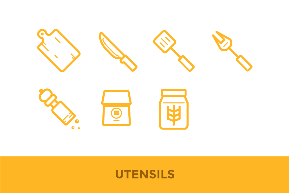 Burger Shop Icons / Illustrations, an Outline Icon by Sarunw (Photo 3 of 4)