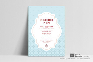 Get-together Invite Adobe Temp - 33, a Design Template by BloomToLife By Dona