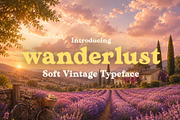 Wanderlust - Soft Vintage Typeface, a Serif Font by HipFonts (Thumbnail 1 of 10)