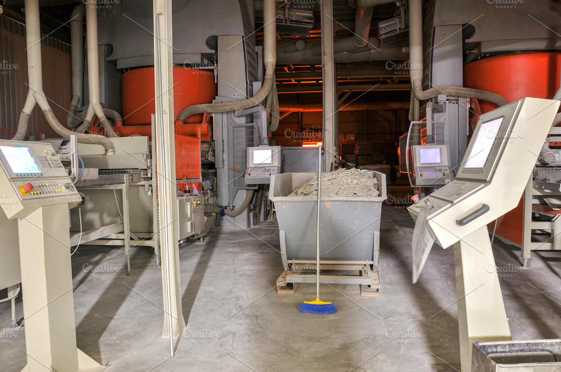 Ceramic Tile Press Machines and Control Systems, an Industrial Photo by Davizro's Market