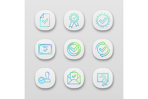 Approve App Icons Set