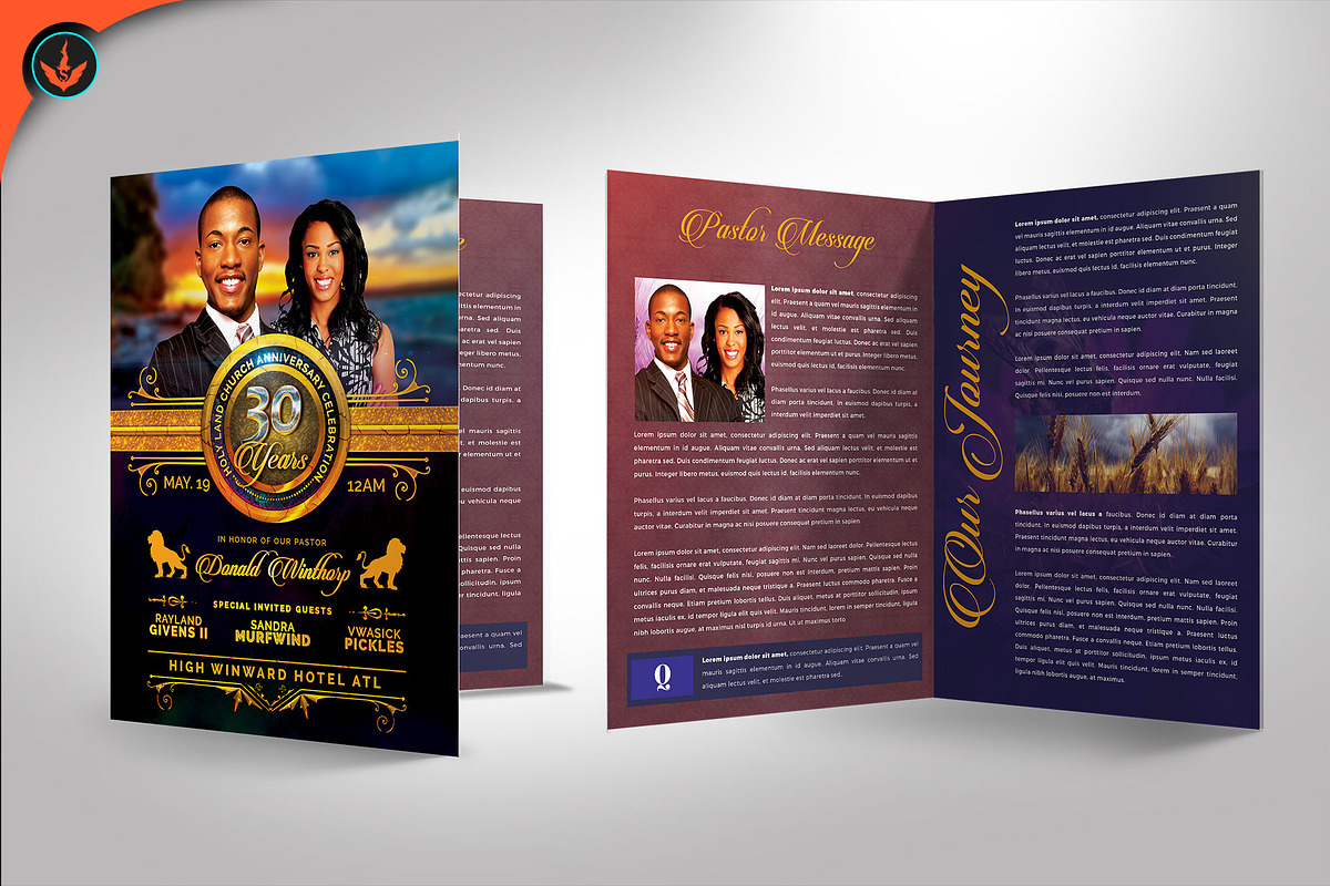 Royal Church Anniversary Program, a Brochure Template by SeraphimChris (Photo 5 of 8)