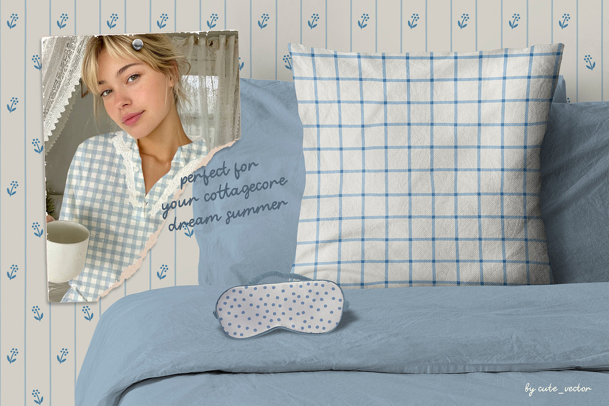 Cottage Dream seamless patterns set, a Pattern Graphic by Cute Atelier (Photo 8 of 10)