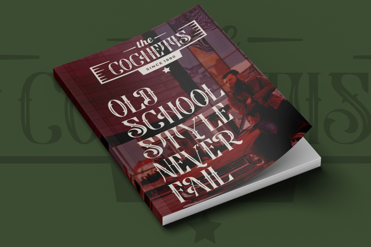 Vintage Binary - Display Typeface Fo, a Blackletter Font by PutraCetol Studio (Photo 4 of 12)