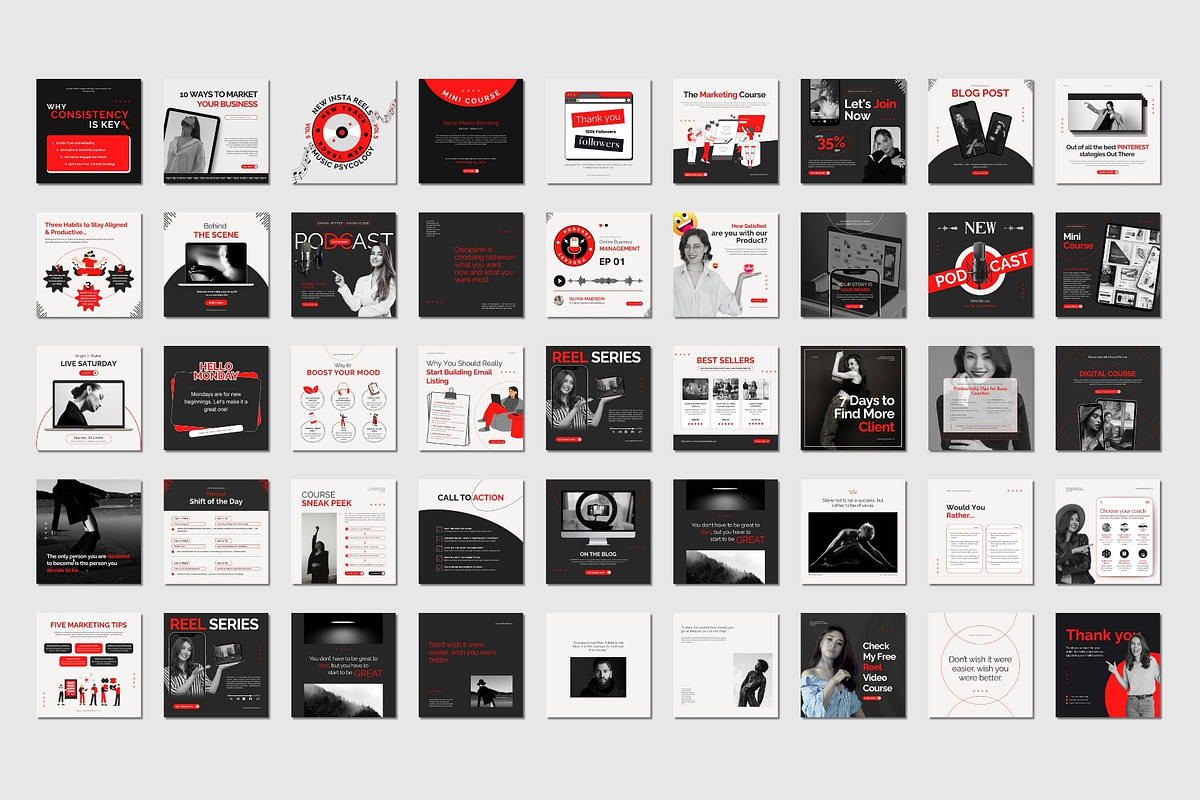 Instagram Templates for Entrepreneur, a Social Media Template by TheBrightGrap (Photo 12 of 18)