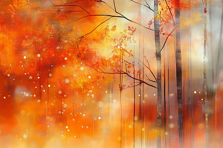 Abstract autumn forest background