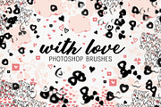 With Love photoshop brushes, a Brush Add-On by Studio-Charlie (Thumbnail 1 of 2)