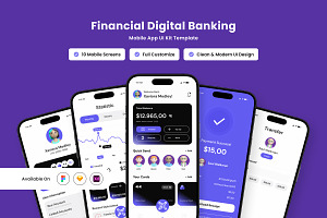 Credence - Secure Financial Mobile, an App Template by productype1