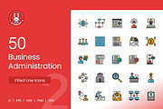 Business Administration Filled Line, an Icon by IconBunny (Thumbnail 1 of 2)