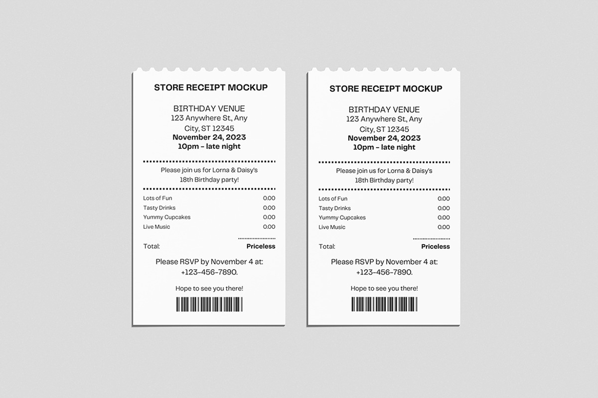 Store Receipt Mockup, a Product Mockup by xavier_studio (Photo 5 of 5)