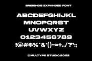 Brigends Expanded Font, a Sans Serif Font by Multype Studio (Thumbnail 7 of 9)