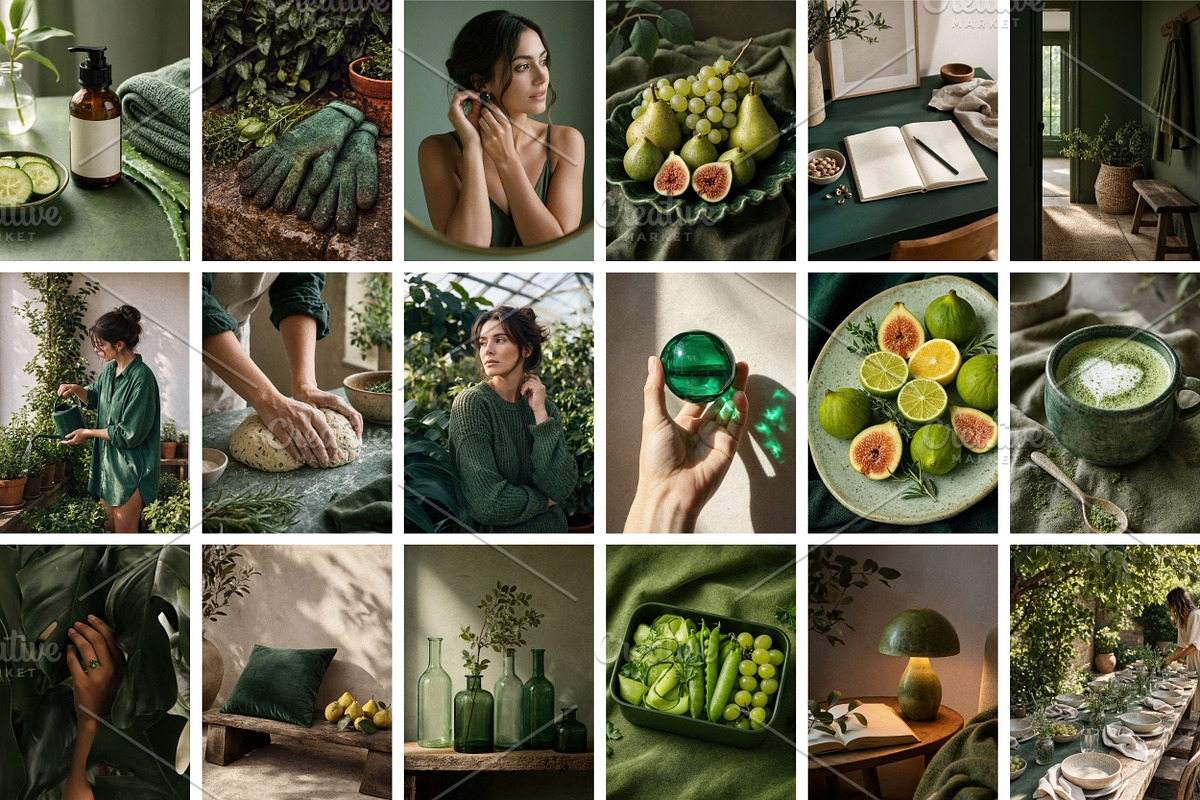 60 Green Stock Photos Bundle, a Beauty & Fashion Photo by Selenique Studio (Photo 10 of 12)
