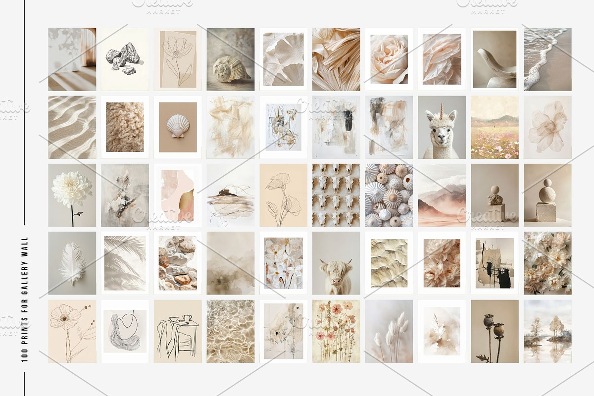 Soft Naturals | 100 art prints, a Background Graphic by Tale.Haus (Photo 3 of 9)