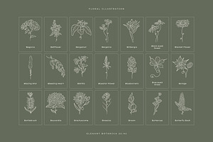 Elegant Botanica Logo Kit