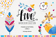 ♥ Love & Watercolor Collection ♥, an Illustration by OlgaAlekseenko (Thumbnail 1 of 5)