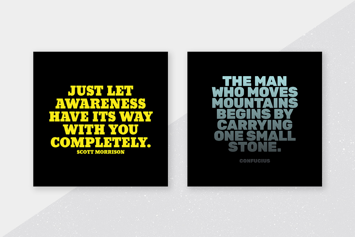 Display Quotes Social Media Kit, a Social Media Template by Viaduc (Photo 2 of 6)