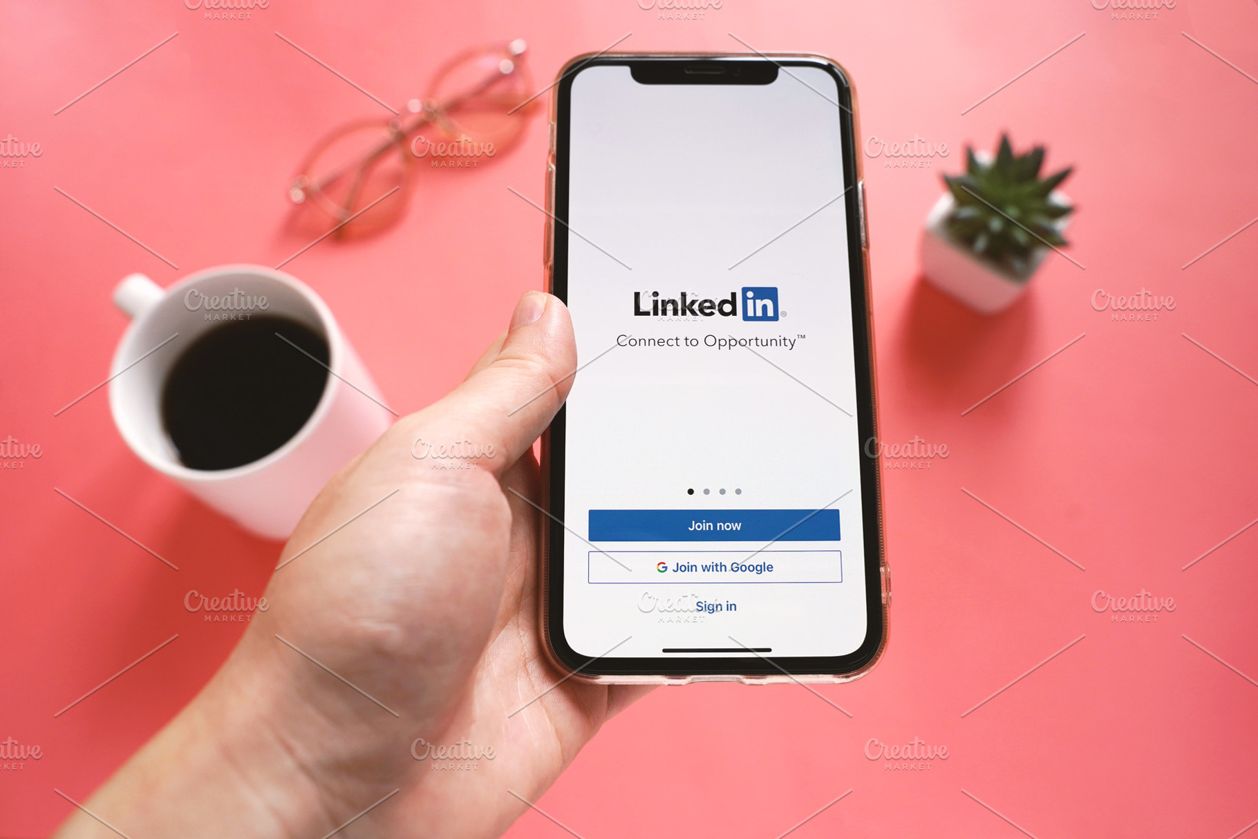 Linkedin application, a Technology Photo by Nuchylee Photo