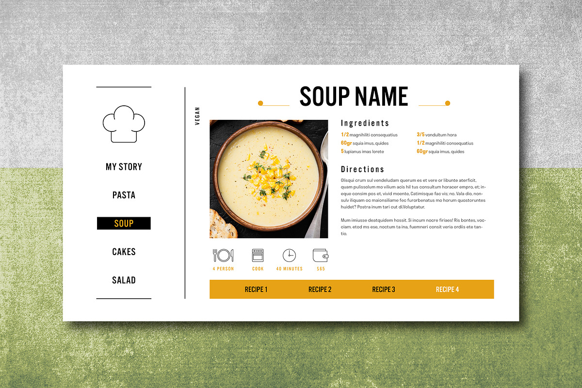Interactive PDF Cookbook, a Templates & Theme by Grkic Creative (Photo 12 of 22)