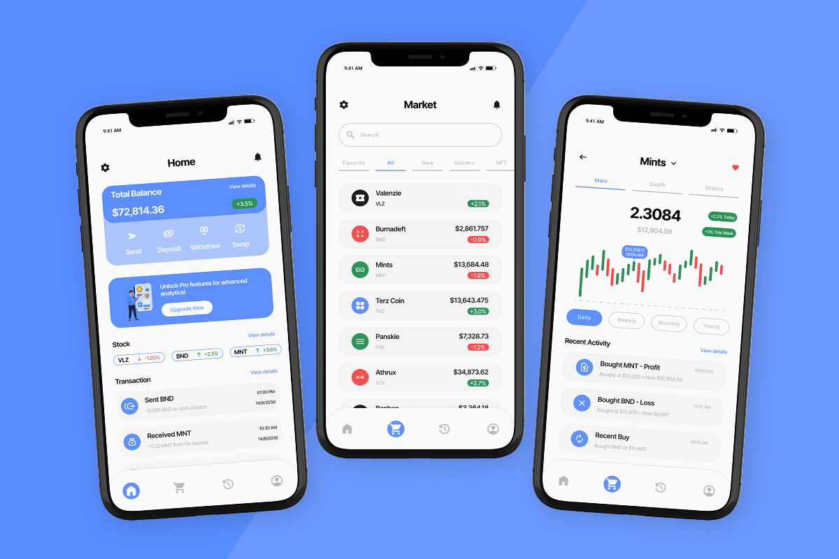 Currypto – Secure Crypto Wallet App, an App Template by trabaskriya (Photo 3 of 5)