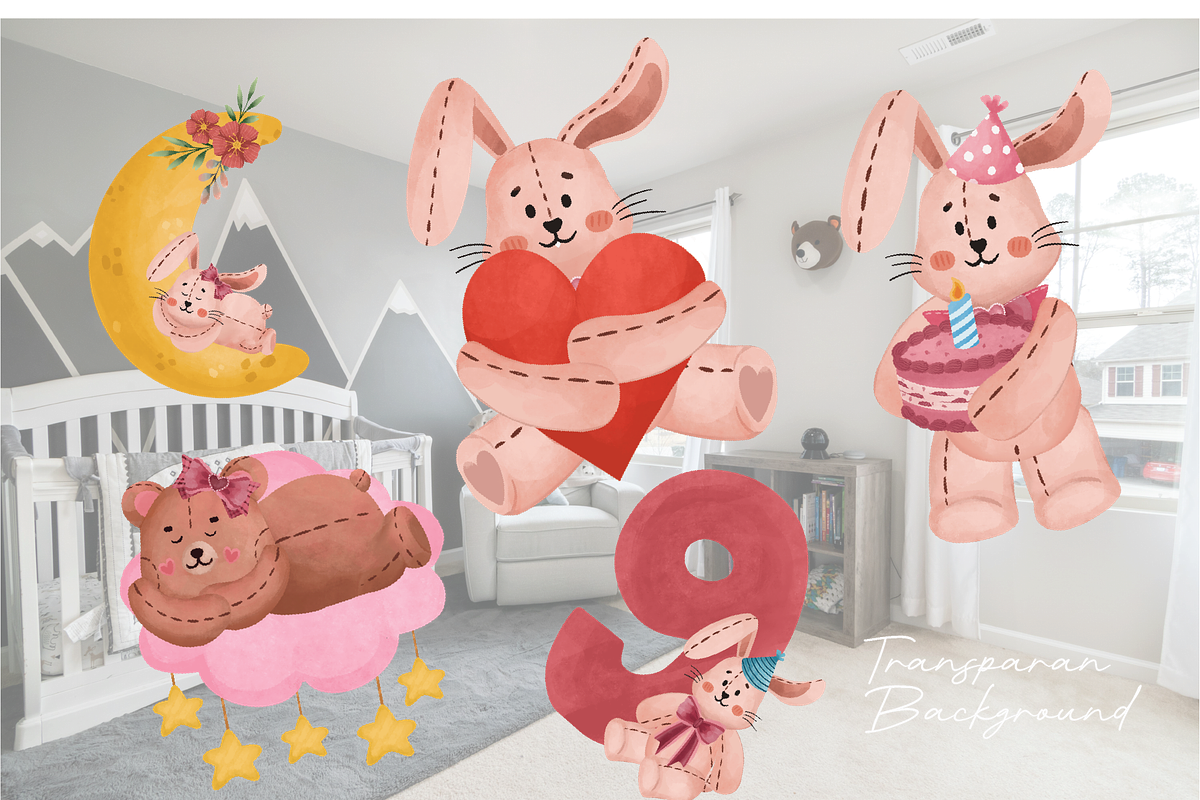 Playful Bunny & Bear, an Animal Illustration by Berdansabersama (Photo 4 of 10)