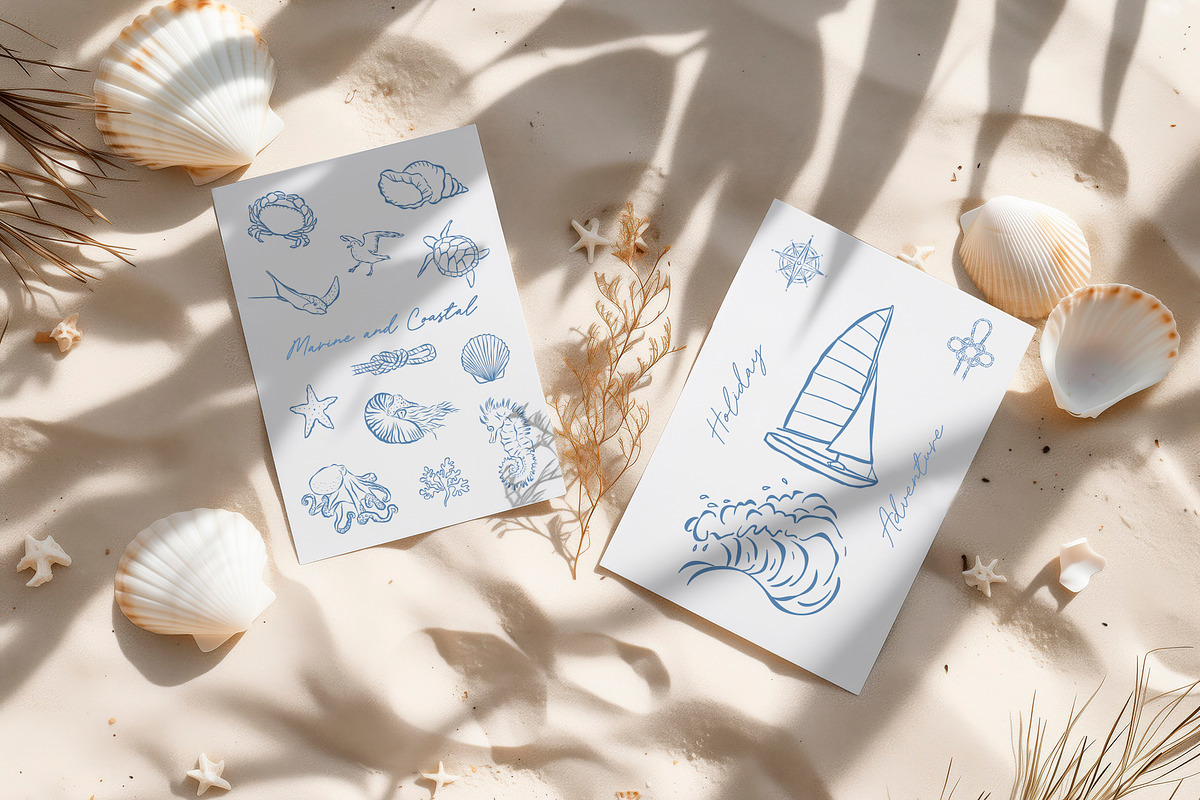 Wedding, Beach, Sea Life Food Doodle, an Object Illustration by Designwork (Photo 9 of 13)