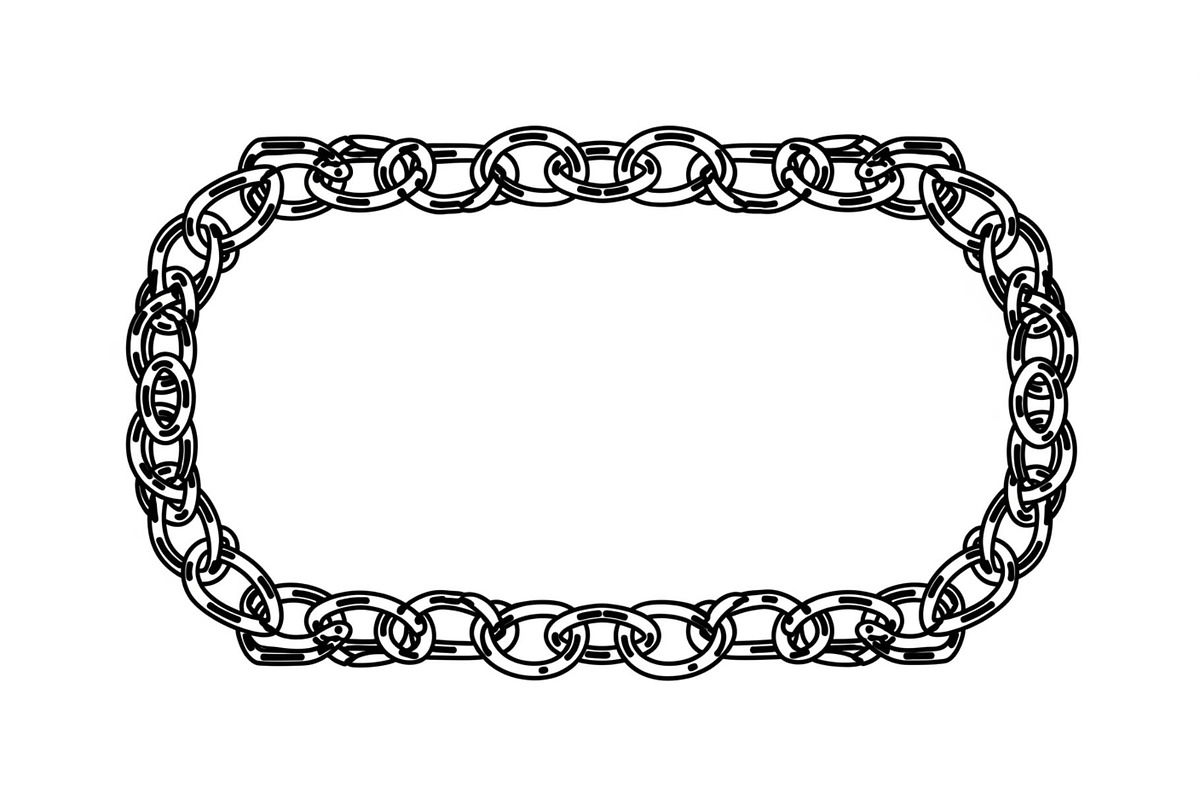 Chain Border Frame SVG Bundle, an Illustration by Designs_River (Photo 12 of 31)