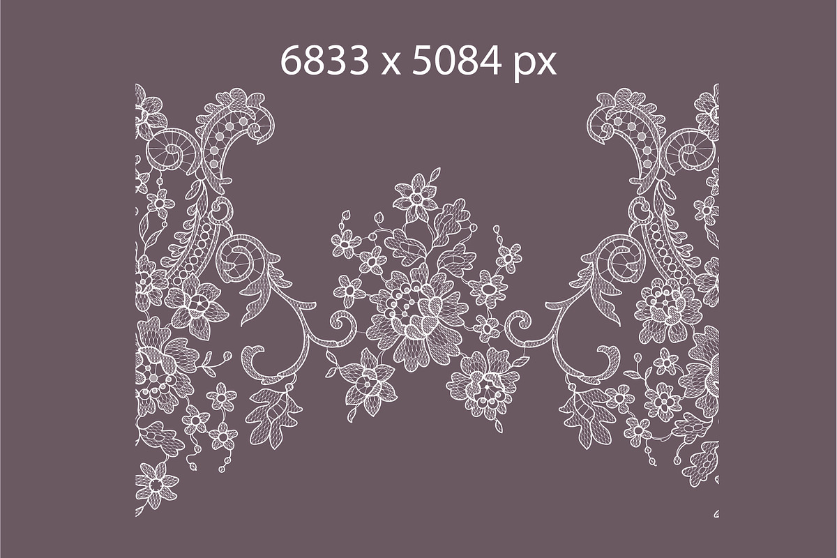 Lace patterns, ribbons, cliparts., a Pattern Graphic by Ajuga (Photo 2 of 10)
