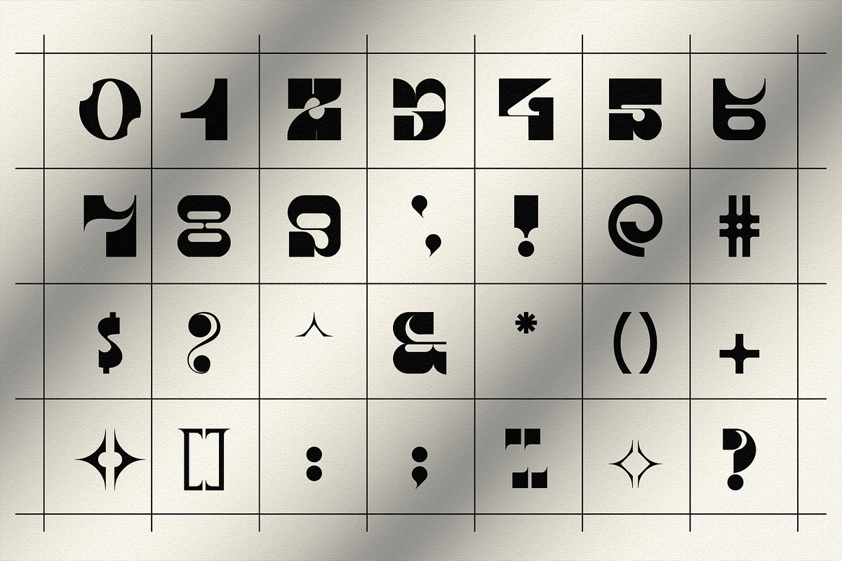 Display Morphlet Font., a Font by Mehedi Hasan (Photo 6 of 8)