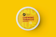 Chewing Tobacco Can Mockup. Top view, a Packaging Mockup by easymock 2 (Thumbnail 10 of 10)
