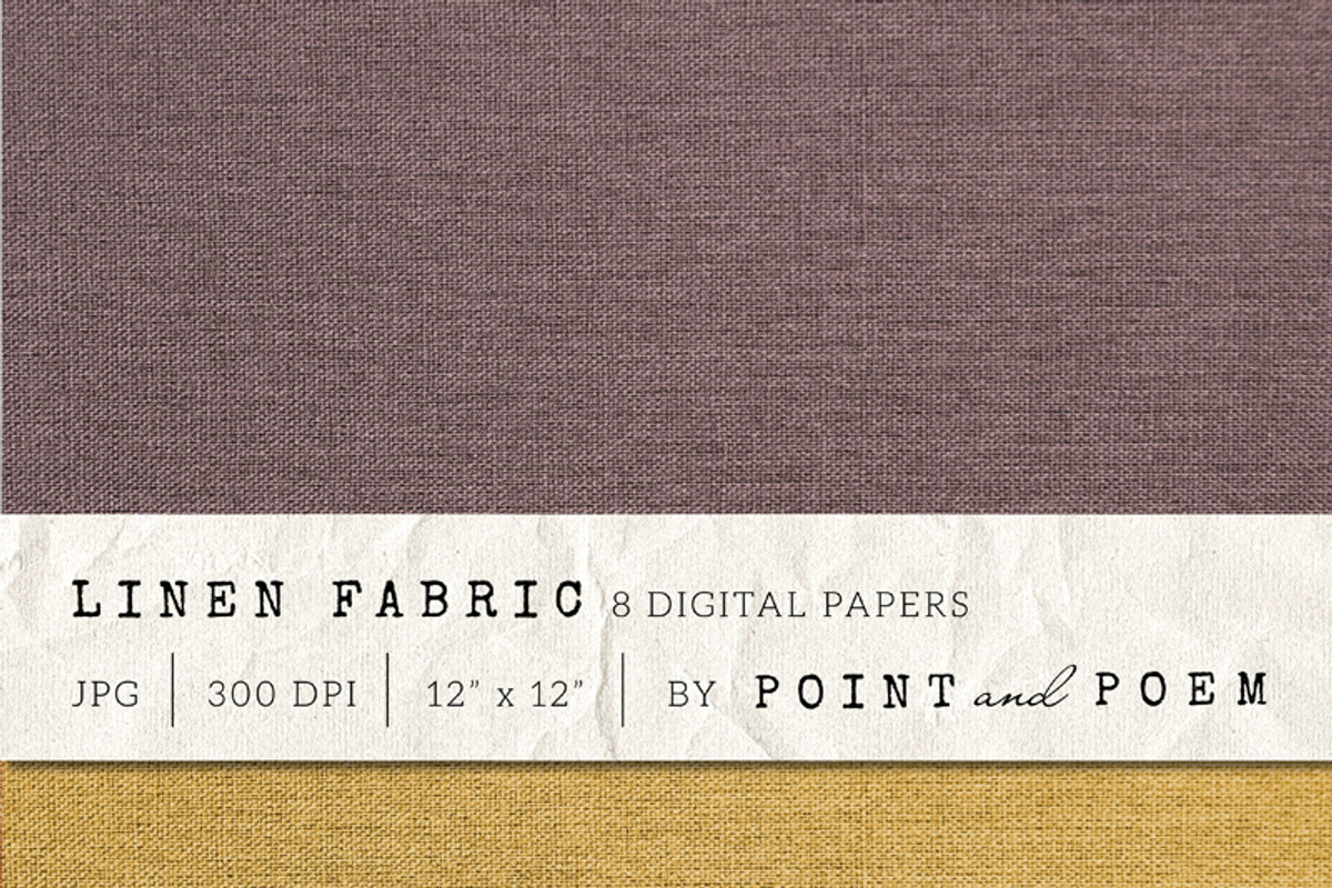 Burlap Digital Paper Set, a Texture Graphic by Point and Poem