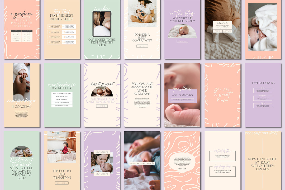 Sleep Consultant Instagram Bundle, a Social Media Template by Templatez.Co (Photo 4 of 8)