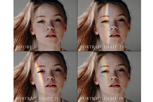 Portrait Light Leak Overlays